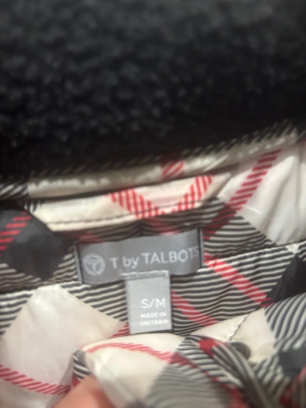 Talbots HOODED QUILTED PONCHO - CHILLY PLAID
